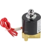 Клапан электромагнитный DN.ru VS100-VT-NC-24VAC 1/4″ Ду8 Ру10 прямого действия двухходовой, корпус - латунь, присоединение - внутренняя резьба, уплотнение - VITON, нормально-закрытый, катушка - 24 В AC