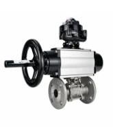 Кран шаровой DN.ru BV3131P(3pc)-FP-F-ISO-H Ду100 Ру16 полнопроходной, фланцевый, корпус - нержавеющая сталь 304, PTFE, 22х22, WDVF, с пневмоприводом PA-DA-105-1, пневмораспределителем 4M320-08 AC220V и БКВ APL-510N EX