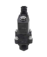Клапан электромагнитный DN.ru VS541-ET-NC-220VAC 1 1/2″ Ду40 Ру6, соленоидный двухходовой, резьбовой, корпус - полиамид PA66, уплотнение - EPDM, нормально-закрытый, прямого действия, катушка - 220В AC