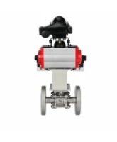 Кран шаровой DN.ru BV3131P(3pc)-FP-F-ISO-H Ду100 Ру16 полнопроходной, фланцевый, корпус - нержавеющая сталь 304, PTFE, 22х22, WDVF, с пневмоприводом PA-DA-105, пневмораспределителем 4M320-08 AC220V и БКВ APL-210N