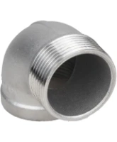 Отвод (уголок) DN.ru ВР-НР-304 1/2″ Ду15 Ру16 угол 90°, корпус - нержавеющая сталь 304, присоединение - внутренняя / наружная резьба