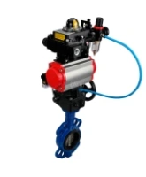 Затвор дисковый поворотный DN.ru WBV1413E-2W-Fb-H Ду150 Ру16, корпус - чугун GGG50, диск - чугун GGG40, EPDM, с пневмоприводом PA-DA-105, пневмораспределителем 4M310-08 AC220V, БКВ APL-410N EX, ручным дублером MON3-700-T38-ISO, БПВ AFC2000