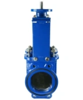 Задвижка шиберная DN.ru GVKN1331N-2W-Fb-ISO Ду150 Ру10 двусторонняя, межфланцевая, шпиндель - невыдвижной, корпус - чугун GGG40, шибер - нержавеющая сталь 304, уплотнение - NBR, с ISO-фланцем и голым штоком, круглый шток 18, F10