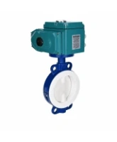 Затвор дисковый поворотный DN.ru WBV3434Pf-2W-Fb-R Ду250 Ру16, корпус - углеродистая сталь WCB, диск - углеродистая сталь WCB, футерованный PTFE, уплотнение - PTFE, с электроприводом QT-N-030EM-О1-220VAC-У1 HARK
