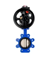 Затвор дисковый поворотный DN.ru WBV1616E-2W-Fb-H Ду125 Ру16 LUG корпус - чугун QT450, диск - чугун QT450, уплотнение - EPDM, с пневмоприводом DN.ru PA-DA-105-1 и БКВ APL-510N EX