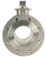 Кран шаровой DN.ru BV3232P(2pc)-FP-F-ISO-H Ду100 Ру16, корпус - нержавеющая сталь 316, уплотнение - PTFE, полнопроходной фланцевый с ISO-фланцем и рукояткой, 17х17, F07/F10