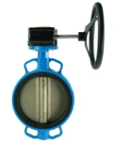 Затвор дисковый поворотный DN.ru WCB-316L-EPDM Ду150 Ру16 межфланцевый, корпус - углеродистая сталь WCB, диск - нержавеющая сталь 316L, уплотнение - EPDM, с редуктором Pro-Gear X-21-W-200