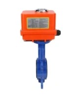 Затвор дисковый поворотный DN.ru WBV1432E-2W-Fb-H Ду40 Ру16, корпус - чугун GGG50, диск - нержавеющая сталь 316L, уплотнение - EPDM, с электроприводом DN.ru QT-N-003EM-O1-220VAC-У1 MINI 220В