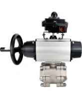 Кран шаровой DN.ru BV3232P(3pc)-FP-SW-ISO-H Ду100 Ру63 полнопроходной, корпус - нержавеющая сталь SS316, под приварку, с пневмоприводом PA-DA-105-1, пневмораспределителем 4M310-08 DC24V, БКВ APL-410N EX