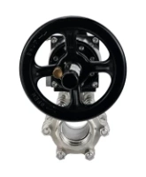 Кран шаровой DN.ru BV3232P(3pc)-FP-SW-ISO-H Ду100 Ру63 полнопроходной, корпус - нержавеющая сталь SS316, под приварку, с пневмоприводом PA-DA-105-1