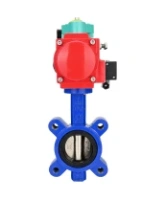 Затвор дисковый поворотный DN.ru WBV1616E-2W-Fb-H Ду50 Ру16 LUG межфланцевый, корпус - чугун QT450, диск - чугун QT450, уплотнение - EPDM, с пневмоприводом PA-SA-083, пневмораспределителем 4M310-08 220В NAMUR и магнитным переключателем ALS200D