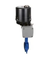 Затвор дисковый поворотный DN.ru WBV1413E-2W-Fb-H Ду125 Ру16 межфланцевый, корпус - чугун GGG50, диск - чугун GGG40, уплотнение - EPDM, с электроприводом четвертьоборотным DN.ru QTSA-N-014EM-O0-220VAC с пружинным возвратом