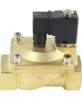 Клапан электромагнитный DN.ru VS400-ET-NC-24VDC 2″ Ду50 Ру16, соленоидный двухходовой, корпус - латунь, уплотнение - EPDM, резьбовой, нормально-закрытый, пилотный, катушка - 24В