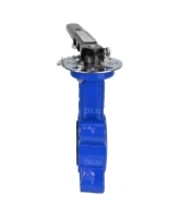 Затвор дисковый поворотный DN.ru WBV1631E-2W-Fb-H Ду50 Ру16 LUG межфланцевый, корпус - чугун QT450, диск - нержавеющая сталь 304, уплотнение - EPDM, с рукояткой