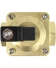 Клапан электромагнитный DN.ru VS400-NT-NC-24VDC 1 1/2″ Ду40 Ру16, соленоидный двухходовой, корпус - латунь, уплотнение - NBR, резьбовой, нормально-закрытый, пилотный, катушка - 24В