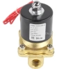 Клапан электромагнитный DN.ru VS100-ET-NC-220VAC 3/8″ Ду10 Ру10, соленоидный двухходовой, корпус - латунь, уплотнение - EPDM, резьбовой, нормально-закрытый, прямого действия, катушка - 220В
