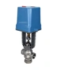 Клапан регулирующий DN.ru VRg1-31M-PED-T 2″ Ду50 Ру25 двухходовой, односедельный, резьбовой, корпус - нержавеющая сталь AISI304, уплотнение - металл с электроприводом XCK220-1500 AC220V