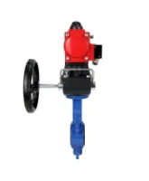 Затвор дисковый поворотный DN.ru WBV1413E-2W-Fb-H Ду40 Ру16, корпус - чугун GGG50, диск - чугун GGG40, уплотнение - EPDM, с пневмоприводом DN.ru PA-DA-052 двойного действия, пневмораспределителем 4M310-08 AC220V, ручным дублером MON1-250-T26-ISO