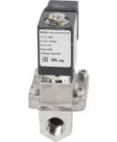 Клапан электромагнитный DN.ru VS431-ET-NC-24VAC 3/8″ Ду10 Ру16 пилотного действия двухходовой, корпус - сталь нержавеющая 304, присоединение - внутренняя резьба, уплотнение - EPDM, нормально-закрытый, катушка - 24В AC