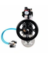 Кран шаровой DN.ru BV3232P(2pc)-FP-F-ISO-H WDVF Ду100 Ру16 полнопроходной, фланцевый, корпус - нержавеющая сталь 316, уплотнение - PTFE, с пневмоприводом PA-DA-105-1, пневмораспределителем 4V320-08 AC220V, БКВ APL-510N EX и БПВ AFC2000