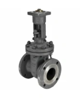 Задвижка клиновая 30с941нж DN.ru GVWR2121M-2W-F-ОСТ Ду80 Ру16 GAIR фланцевая, корпус - сталь 25Л, материал клина - сталь 25Л, уплотнение - металл, с ОСТ-фланцем и голым штоком