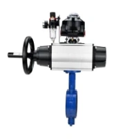 Затвор дисковый поворотный DN.ru WBV1432E-2W-Fb-H Ду150 Ру16, корпус - чугун GGG50, диск - нержавеющая сталь 316L, уплотнение - EPDM, с пневмоприводом PA-DA-105-1, пневмораспределителем 4M310-08 AC220V, БКВ APL-510N EX, БПВ AFC2000