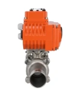Кран шаровой DN.ru BV3131P(3pc)-FP-W-ISO-H LONG Ду10 Ру63 полнопроходной, корпус - нержавеющая сталь 304, уплотнение - PTFE, под приварку, с электроприводом DN.ru QT-N-003EM-O1-220VAC-У1 HARK