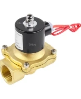 Клапан электромагнитный DN.ru VS100-VT-NC-24VAC 1″ Ду25 Ру10 прямого действия двухходовой, корпус - латунь, присоединение - внутренняя резьба, уплотнение - VITON, нормально-закрытый, катушка - 24 В AC