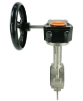 Затвор дисковый поворотный DN.ru 316L-316L-EPDM Ду100 Ру16 межфланцевый, корпус - нержавеющая сталь 316L, диск - нержавеющая сталь 316L, уплотнение - EPDM, с редуктором Pro-Gear X-21-W-200