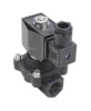 Клапан электромагнитный DN.ru VS541-NT-NC-24VAC 1 1/4″ Ду32 Ру5 соленоидный двухходовой, резьбовой, корпус - полиамид PA66, уплотнение - NBR, нормально-закрытый, прямого действия, катушка - 24В AC