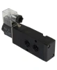 Пневмораспределитель DN.ru 4M310-08 DC24V 1/4″ моностабильный, пятиканальный, для четвертьоборотных пневмоприводов (на корпус)