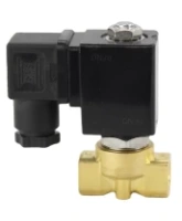 Клапан электромагнитный DN.ru VS700-PT-NC-220VAC 1 1/2″ Ду40 Ру10 соленоидный двухходовой, корпус - латунь, уплотнение - PTFE, присоединение - внутренняя резьба, прямого действия, нормально-закрытый, с нулевым перепадом давления, катушка - 220В