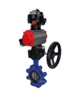 Затвор дисковый поворотный DN.ru WBV1631E-2W-Fb-H Ду125 Ру16 LUG корпус - чугун QT450, диск - нержавеющая сталь 304, уплотнение - EPDM, с пневмоприводом PA-DA-105, пневмораспределителем 4M310-08 AC220V, БКВ APL-510N EX и дублером MON3-700-T38-ISO