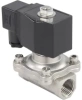 Клапан электромагнитный DN.ru VS231-NT-NC-220VAC 1/2″ Ду15 Ру10, соленоидный двухходовой, корпус - нержавеющая сталь 304, уплотнение - NBR, резьбовой, нормально-закрытый, прямого действия, катушка - 220В