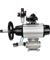 Кран шаровой DN.ru BV3232P(3pc)-FP-W-ISO-H Ду80 Ру25, полнопроходной, трехсоставной, нержавеющая сталь 316, уплотнение - PTFE, под приварку, с пневмоприводом PA-DA-105-1, пневмораспределителем 4V320-10 AC220V, БКВ APL-210N, БПВ AFC2000