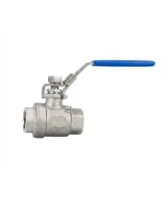 Кран шаровой DN.ru BV3232P(2pc)-FP-T-H Ду15 Ру140 полнопроходной двухходовой, нержавеющая сталь 316, внутренняя резьба, уплотнение - PTFE, ручка-рычаг