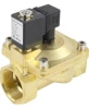 Клапан электромагнитный DN.ru VS400-ET-NC-24VDC 2″ Ду50 Ру16, соленоидный двухходовой, корпус - латунь, уплотнение - EPDM, резьбовой, нормально-закрытый, пилотный, катушка - 24В
