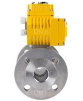 Кран шаровой DN.ru BV3232P(2pc)-FP-F-ISO-H Ду50 Ру40, корпус - сталь 316, уплотнение - PTFE, полнопроходной фланцевый с электроприводом QT-N-008EM-O1-24VDC-У1