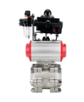 Кран шаровой DN.ru BV3232P(3pc)-FP-SW-ISO-H Ду65 Ру63 полнопроходной, корпус - нержавеющая сталь SS316, под приварку, с пневмоприводом PA-SA-130, пневмораспределителем 4M310-08 AC220V, БКВ APL-410N EX, БПВ AFC2000