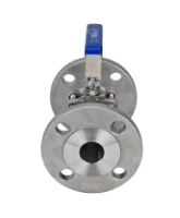 Кран шаровой DN.ru BV3232P(3pc)-FP-F-H Ду20 Ру40, полнопроходной, трехсоставной, нержавеющая сталь 316, уплотнение - PTFE, фланцевый с рукояткой 9х9