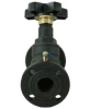 Клапан балансировочный DN.ru VB1431V-F Ду15 Ру16 чугунный, фланцевый, с ниппелями