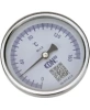 Термометр биметаллический осевой DN.ru TB-311-A1.5 (-40-60°C) L=100мм Ру10, диаметр корпуса - 100мм, нержавеющая сталь 304, длина погружной части L=100мм, класс точности - 1.5