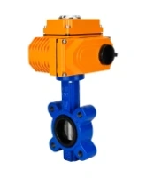 Затвор дисковый поворотный DN.ru WBV1631E-2W-Fb-H Ду100 Ру16 LUG корпус - чугун QT450, диск - нержавеющая сталь 304, уплотнение - EPDM, межфланцевый, с электроприводом DN.ru QT-N-010EM-O1-380VAC-У1 380В