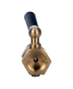 Кран запорный для манометра DN.ru BVPG0000P-3WT-T-H ВР/НР G1/4″-G1/4″ Ду15 Ру25 трехходовой, резьбовой, корпус - латунь HPb57-3, шар - латунь HPb57-3, уплотнение - PTFE, с рукояткой