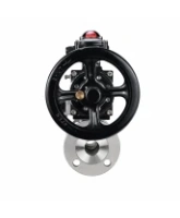 Кран шаровой DN.ru BV3131P(3pc)-FP-F-ISO-H Ду100 Ру16 полнопроходной, фланцевый, корпус - нержавеющая сталь 304, PTFE, 22х22, WDVF, с пневмоприводом PA-DA-105-1, пневмораспределителем 4M320-08 AC220V и БКВ APL-210N