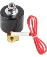 Клапан электромагнитный DN.ru VS100-VT-NC-24VAC 1/8″ Ду6 Ру10 прямого действия двухходовой, корпус - латунь, присоединение - внутренняя резьба, уплотнение - VITON, нормально-закрытый, катушка - 24 В AC