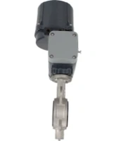 Затвор дисковый поворотный DN.ru WBV3131N-2W-Fb-H Ду65 Ру16 межфланцевый, корпус - нержавеющая сталь 304, диск - нержавеющая сталь 304, уплотнение - NBR, с электроприводом четвертьоборотным DN.ru QTSA-N-005EM-O0-220VAC с пружинным возвратом