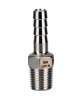 Штуцер елочка DN.ru BF31-T-3/4-20 3/4″х20мм Ду20 Ру16 шланговый, корпус - нержавеющая сталь AISI 304 (CF8), присоединение - наружная резьба/штуцер