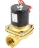 Клапан электромагнитный DN.ru VS100-NT-NC-24VAC 1 1/4″ Ду32 Ру10 прямого действия двухходовой, корпус - латунь, присоединение - внутренняя резьба, уплотнение - NBR, нормально-закрытый, катушка - 24 В AC