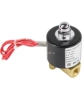 Клапан электромагнитный DN.ru VS100-ET-NC-220VAC 1/8″ Ду6 Ру10, соленоидный двухходовой, корпус - латунь, уплотнение - EPDM, резьбовой, нормально-закрытый, прямого действия, катушка - 220В
